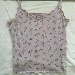hollister lettuce trim tank top